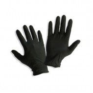 Γάντια μιας χρήσης νιτριλίου μαύρα M 100τεμ