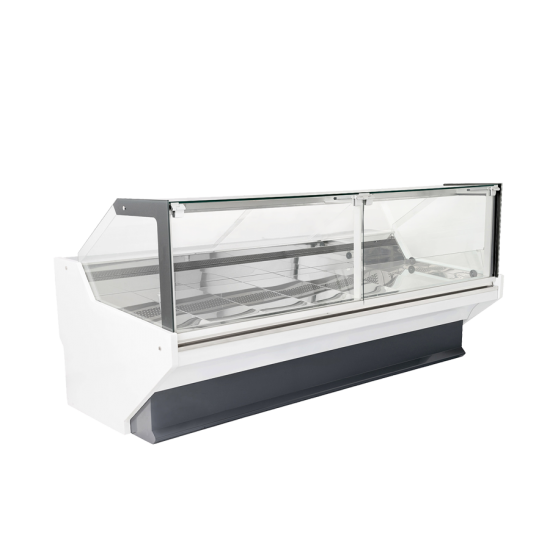 Ψυγείο Βιτρίνα χωρίς αποθήκη, με ανοιγόμενα ίσια τζάμια με αμορτισέρ χωρίς ψυκτικό μηχάνημα RSAA Flat 375X